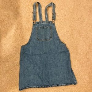 Denim Overall Mini Dress